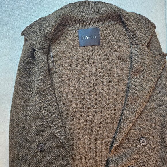 YaYa & Co Women's Sleeveless Knit Open Front Long Cardigan - Picture 4 of 7